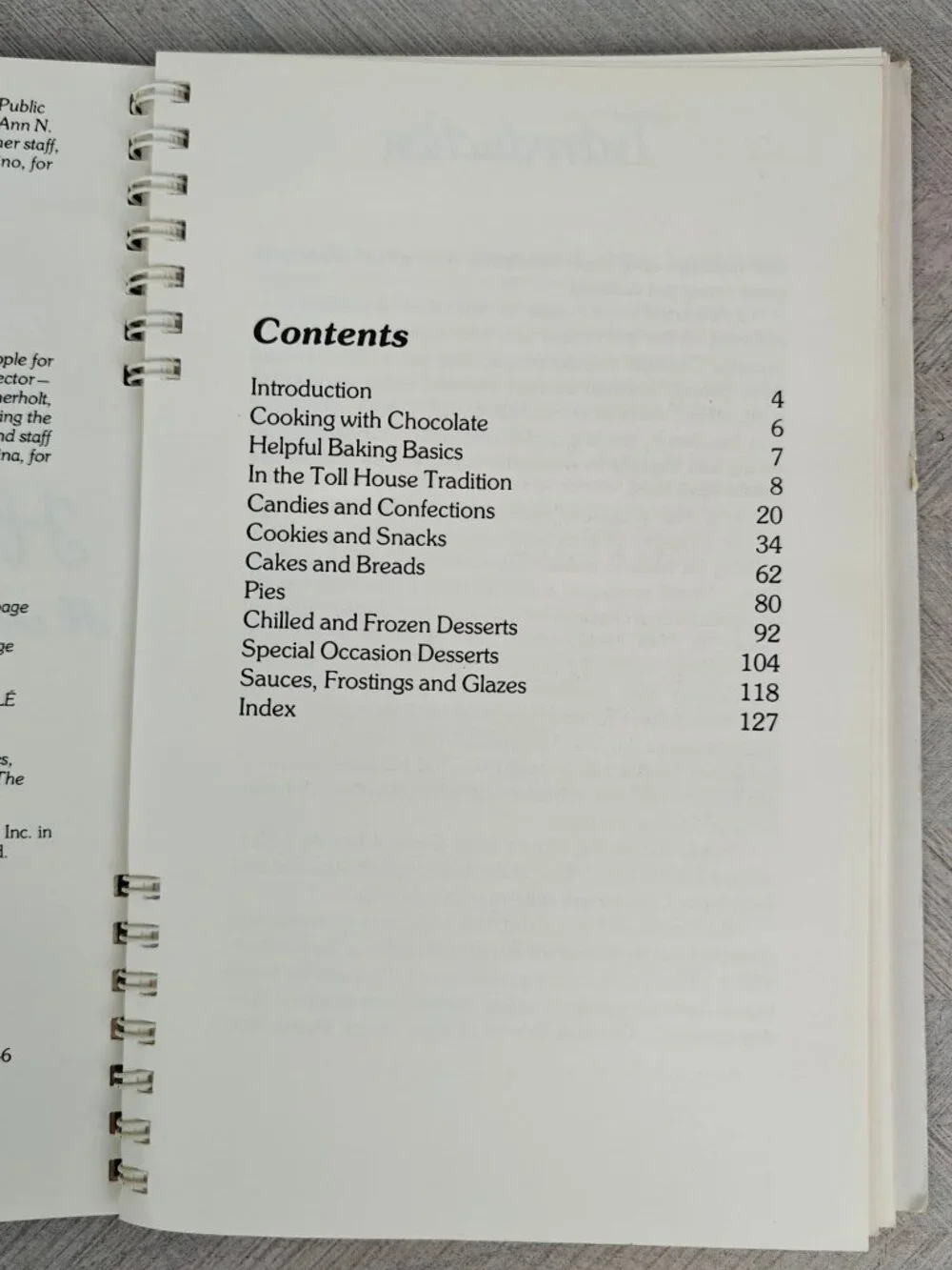 Toll House Heritage Cookbook Revised Edition 1984 Spiral Bound Dessert Recipes